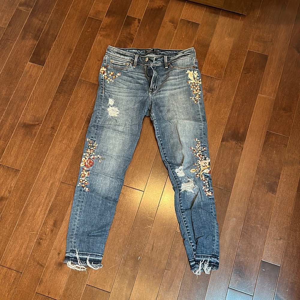 Womens A&F Stitched Jeans